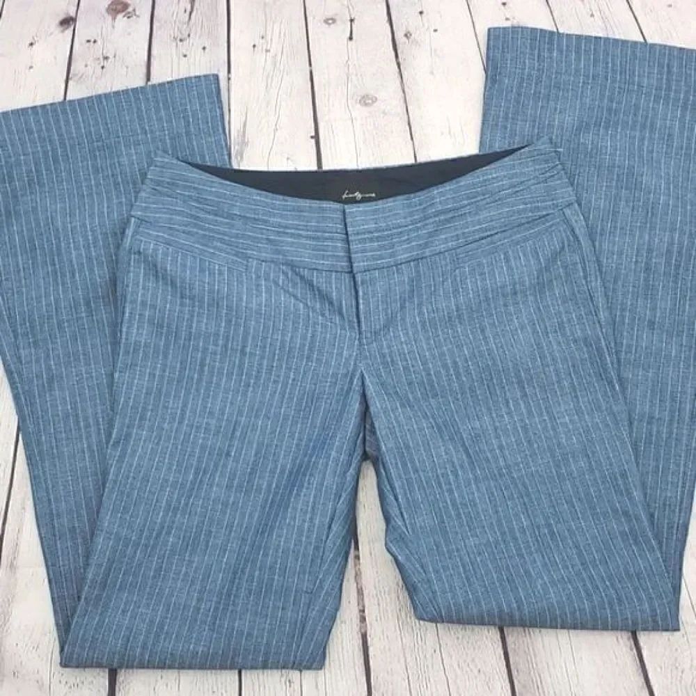 Twenty One Boot Cut Striped Denim Pants. Size 26 - Picture 4 of 10